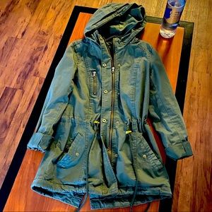 Long Military Green Jacket
